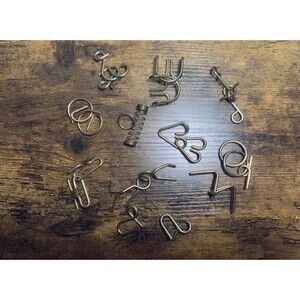 11 Metal Disentanglement Brain Teaser Puzzles